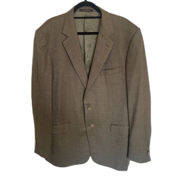 Ermengildo Zegna Mens Blazer Australian Wool Sz 46L Sport Coat Business Office
